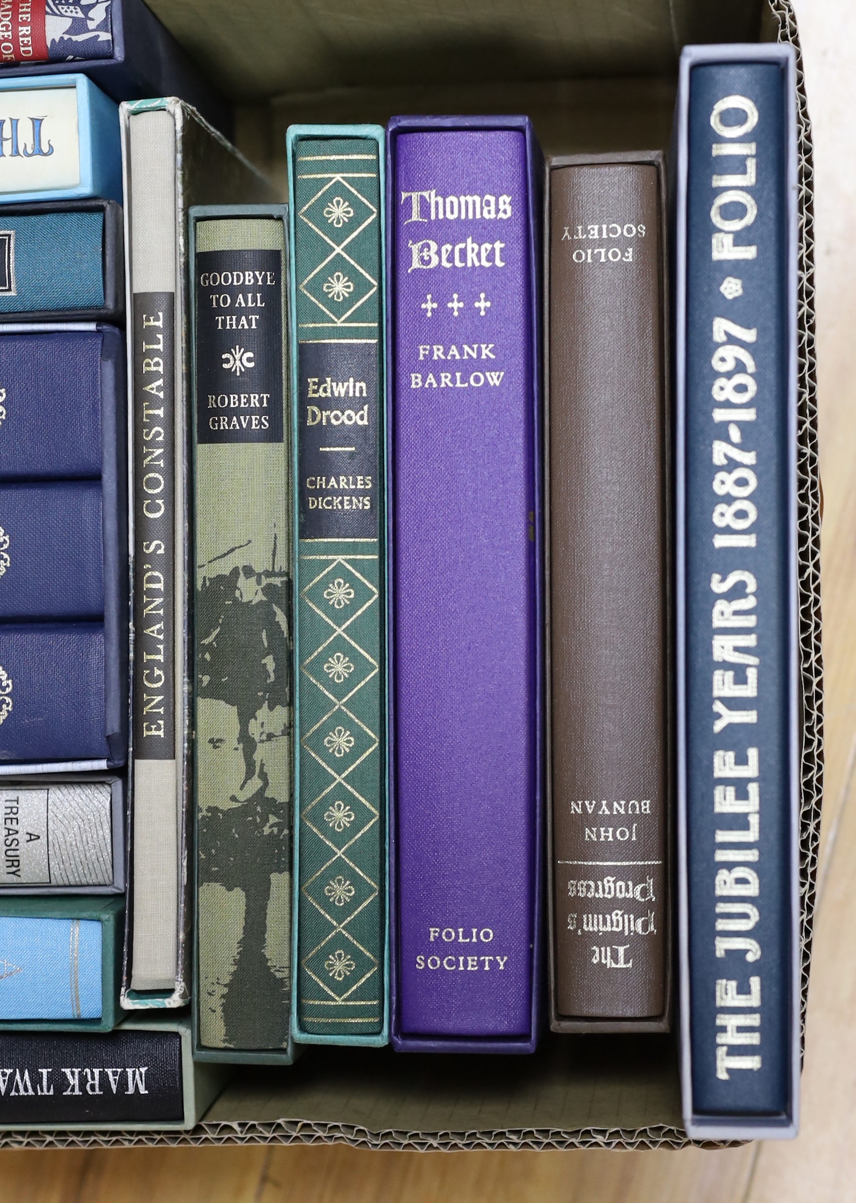 Folio Society - A Miscellany collection, boxed or slipcased including, six works by Anthony Trollope, Brief Lives by John Aubrey and Englands Constable (21)